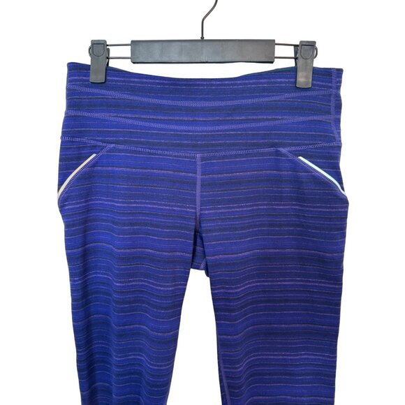 ATHLETA Small Relay Purple Sandstone Tight Leggings Crop Capri Active Stretch - Picture 3 of 11